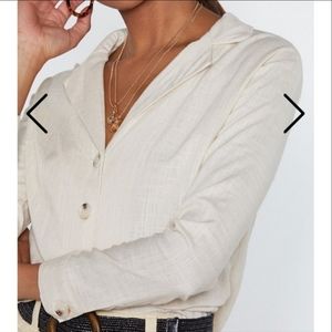 Nasty Gal Linen Shirt